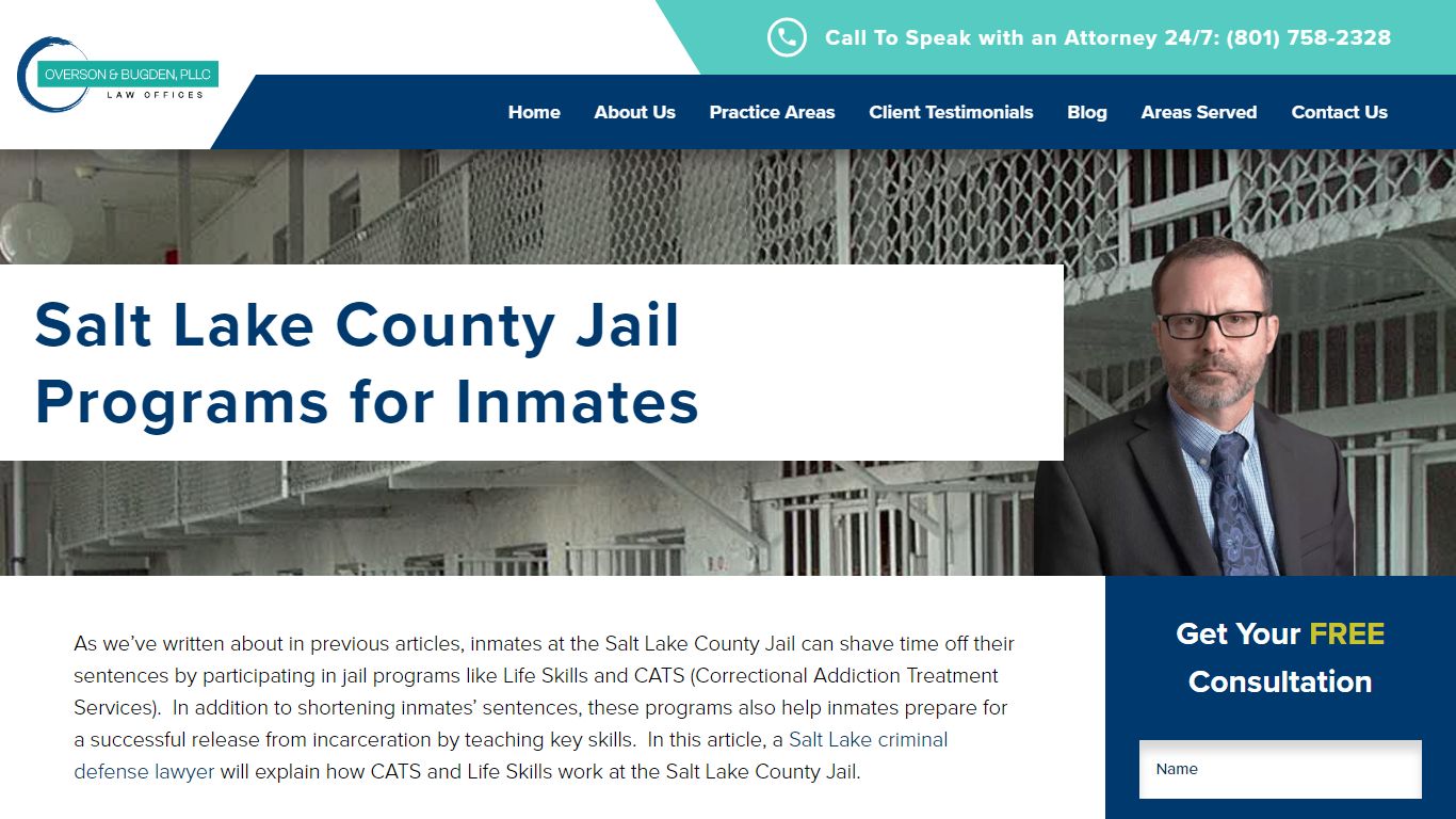 Salt Lake County Jail Programs - utahcriminallaw.net